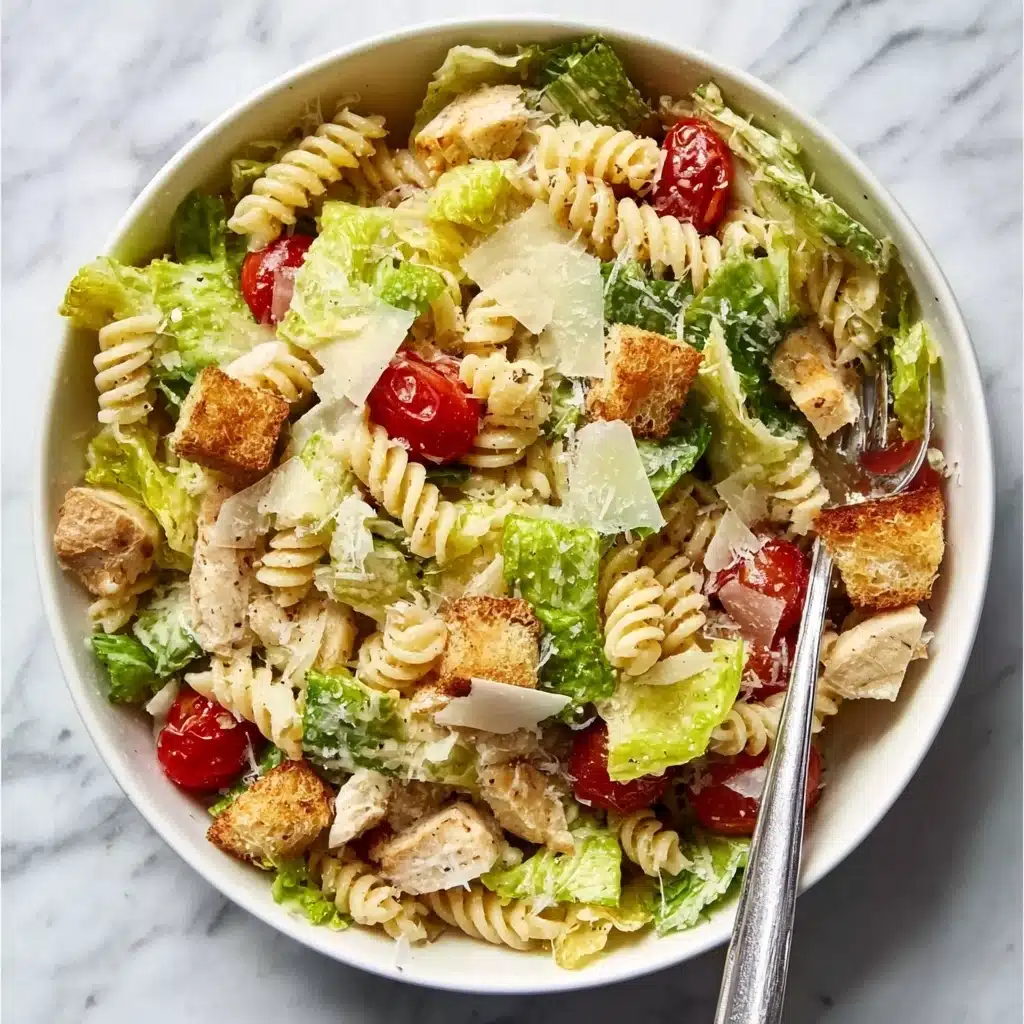 Chicken Caesar Pasta Salad Recipe - Recipe Image