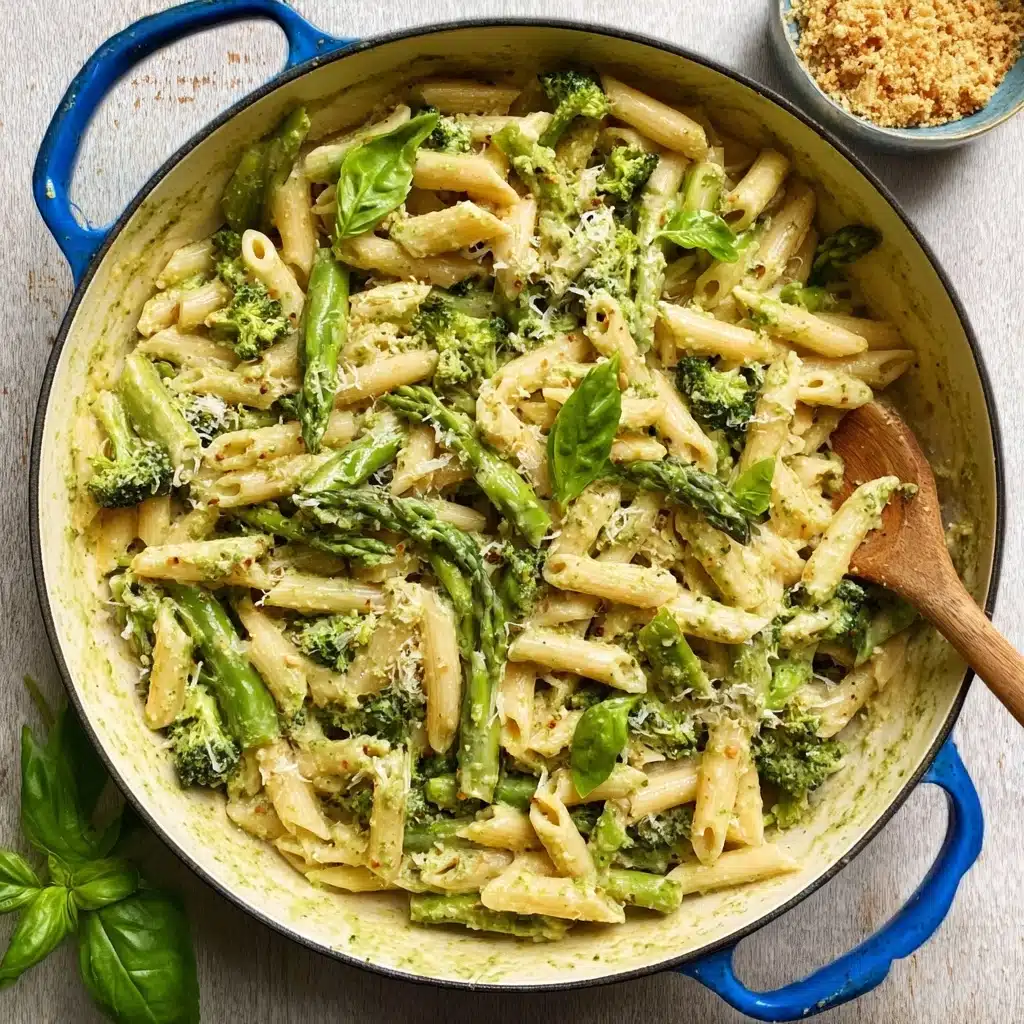 One Pot Creamy Garlic Pasta Recipe - Recipe Image