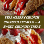 Strawberry Crunch Cheesecake Tacos Recipe
