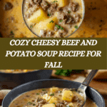 Cheesy Beef and Potato Soup Recipe