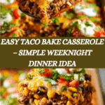 Easy Taco Bake Casserole Recipe