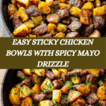 Healthy Sticky Chicken Bowls Recipe! Recipe