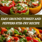 Ground Turkey and Peppers Stir-Fry Recipe