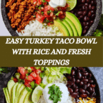 Healthy Turkey Taco Bowl That Works for Dinner or Meal Prep Recipe