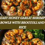 Honey Garlic Shrimp Bowls: A Quick Dinner Delight! Recipe