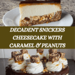Snickers Cheesecake Recipe