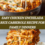 Easy Chicken Enchilada Rice Casserole Recipe