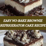 Brownie Refrigerator Cake Recipe