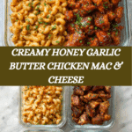 High Protein Honey Garlic Butter Chicken with Mac & Cheese Recipe