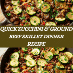 Quick Zucchini and Ground Beef Skillet Recipe
