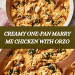 ONE PAN “MARRY ME” CHICKEN ORZO Recipe