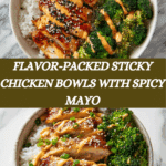 Healthy Sticky Chicken Bowls Recipe! Recipe