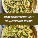 One Pot Creamy Garlic Pasta Recipe