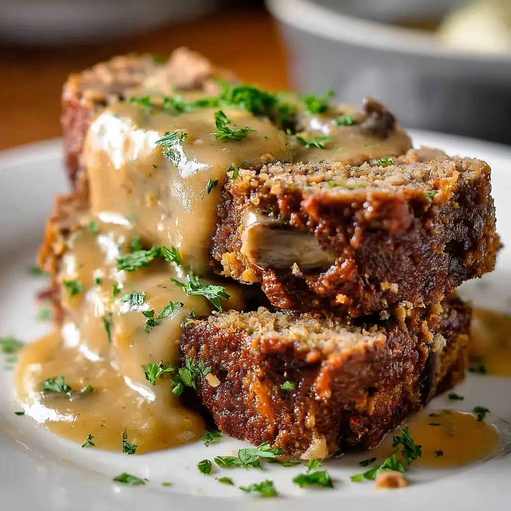 Meatloaf with Mushroom Gravy Recipe
