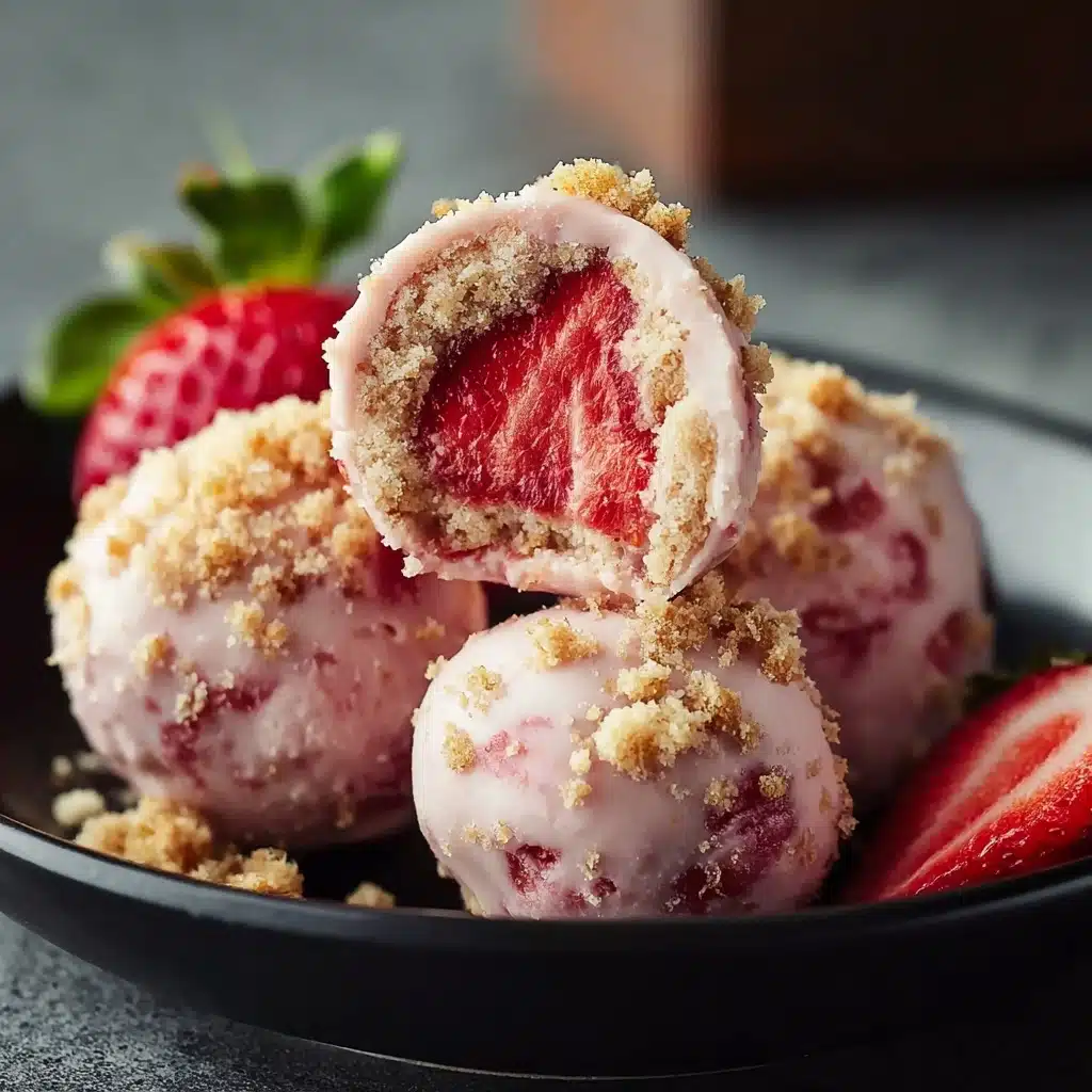 Delicious Strawberry Cheesecake Protein Balls Recipe