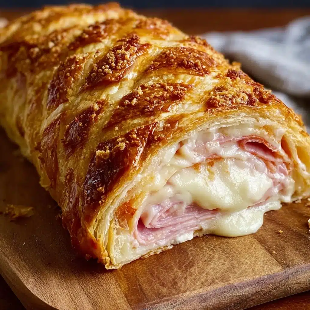 Chicken Cordon Bleu Stromboli Recipe - Recipe Image