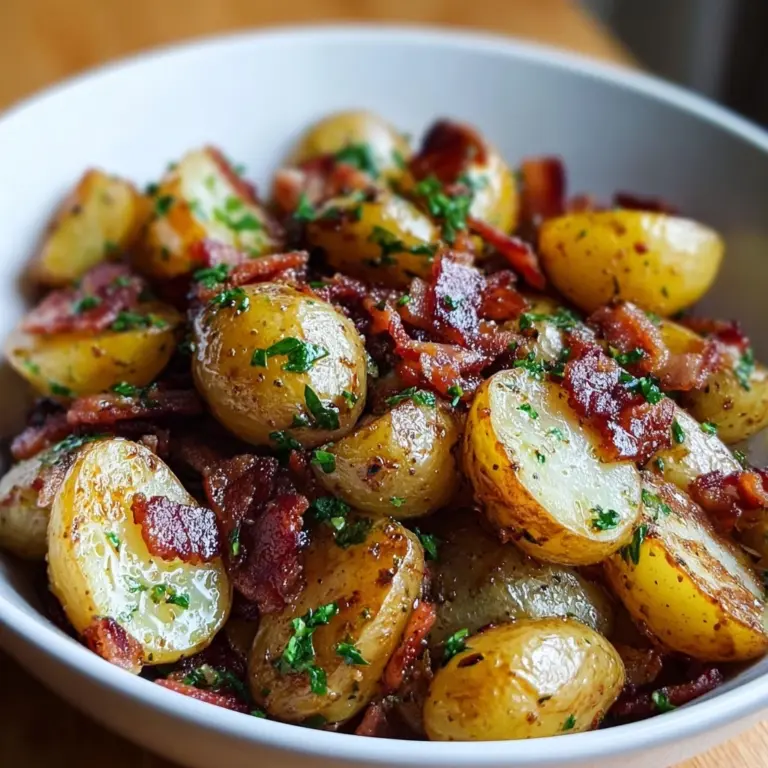 Crispy Bacon Honey Roasted Potatoes Recipe