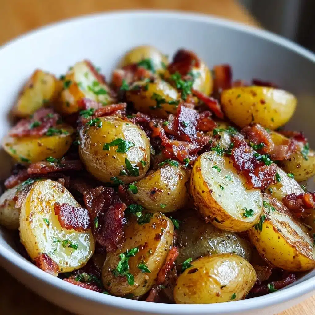 Crispy Bacon Honey Roasted Potatoes Recipe - Recipe Image