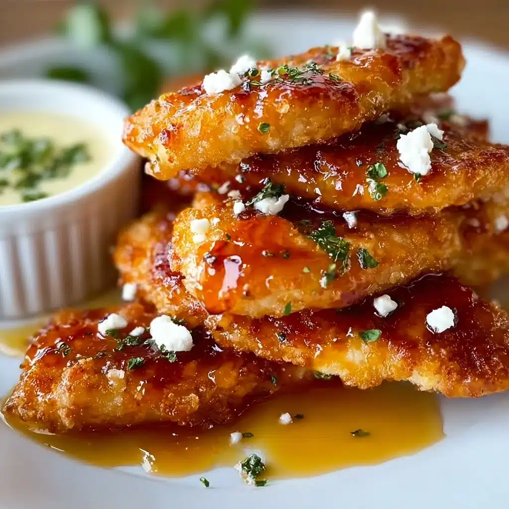 Crispy Hot Honey Feta Chicken Recipe - Recipe Image