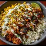 Street Corn Chicken Rice Bowl Recipe