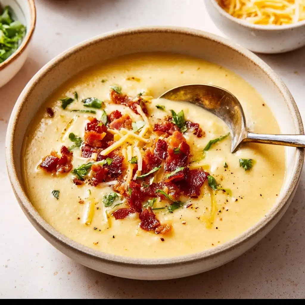 Comforting Loaded Baked Potato Soup Recipe - Recipe Image