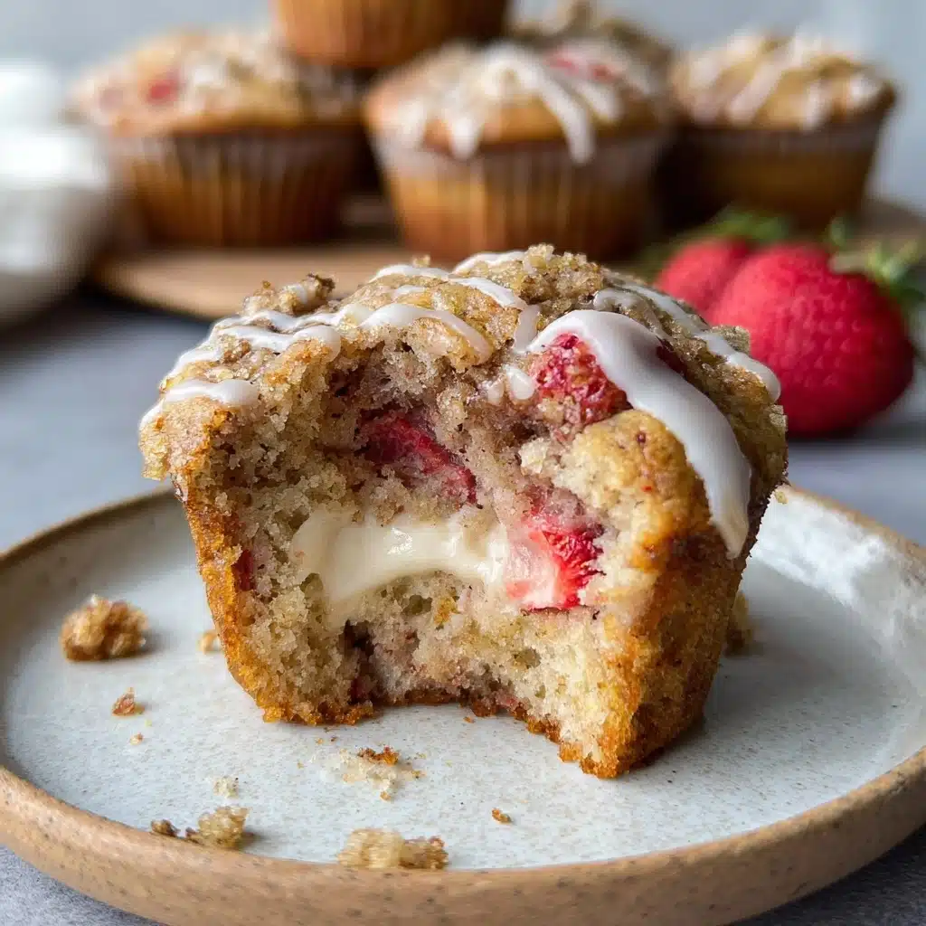 Vegan and Gluten-Free Strawberries & Cream Dream Muffins Recipe - Recipe Image