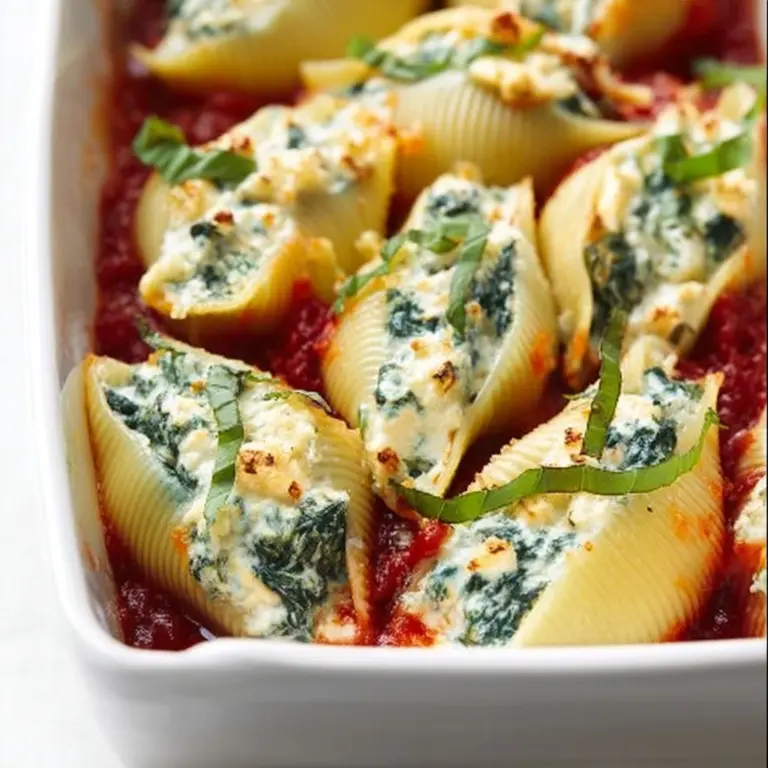 Spinach and Ricotta Stuffed Shells Recipe