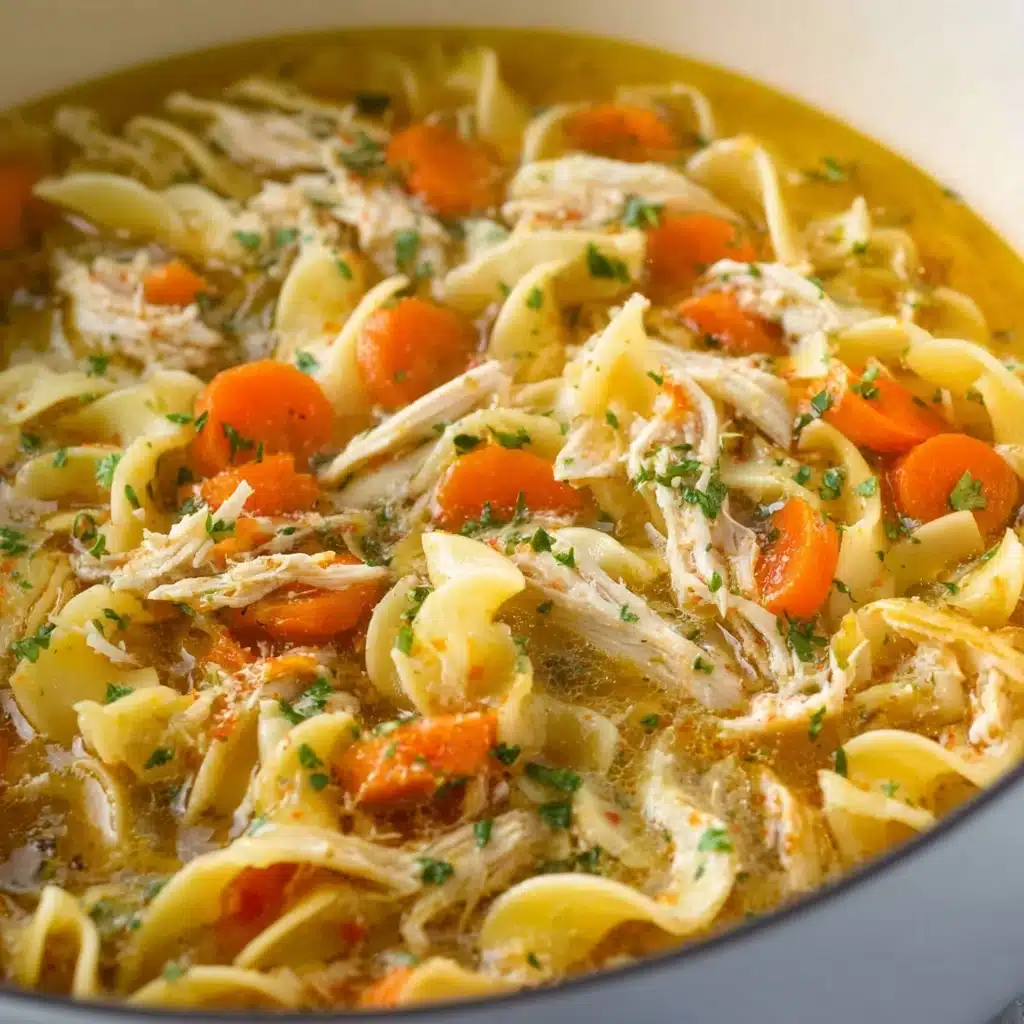 Easy Chicken Noodle Soup with Egg Noodles Recipe - Recipe Image