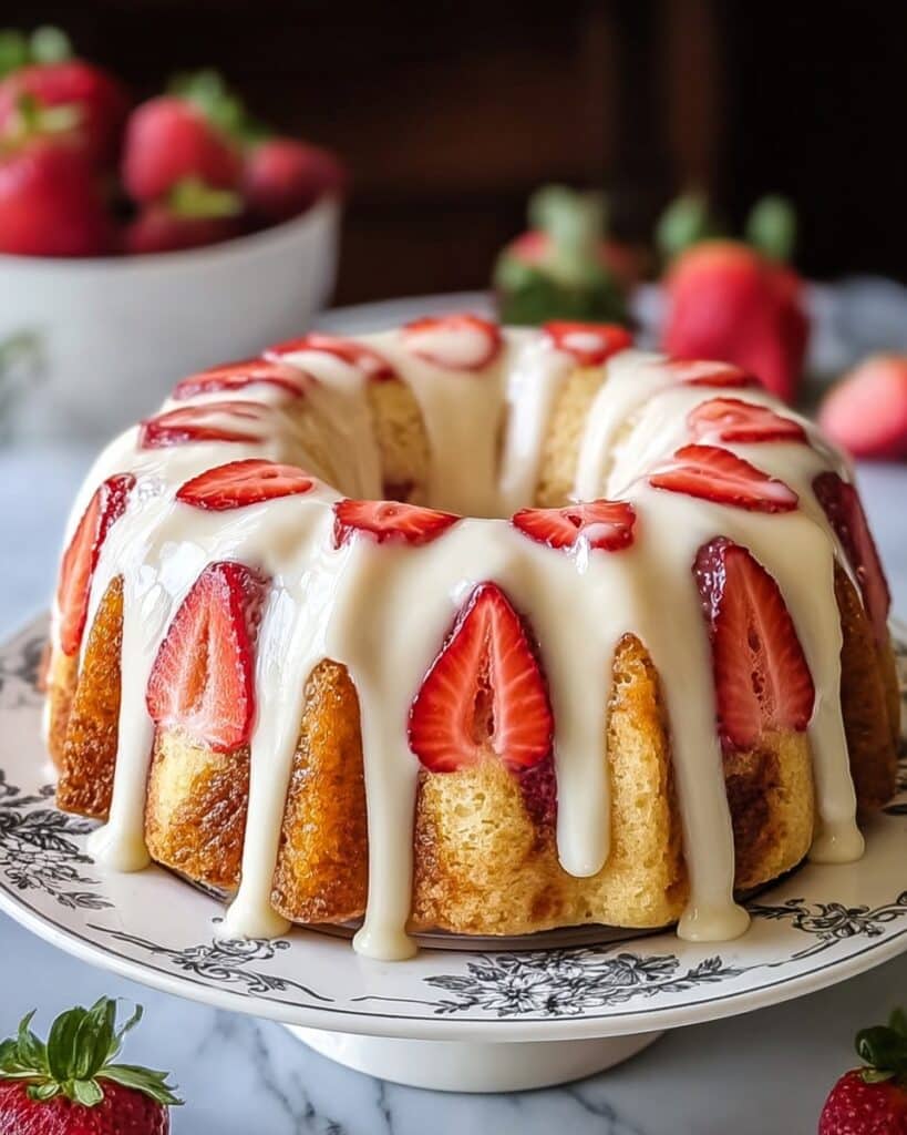 The Ultimate Strawberry Cream Cheese Pound Cake Recipe