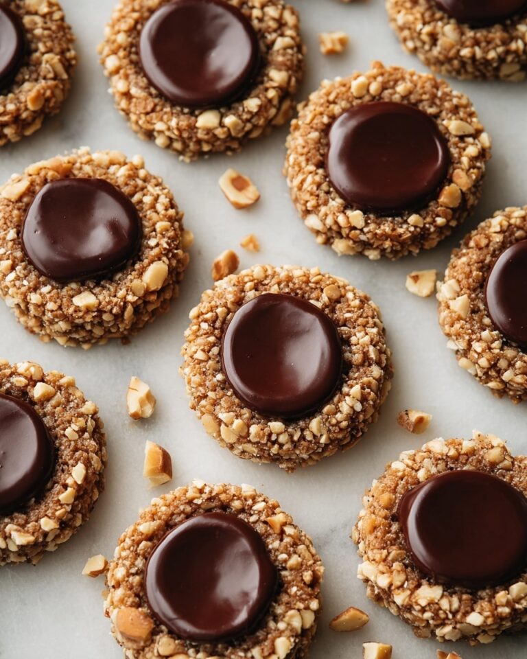 Chocolate Hazelnut Thumbprint Cookies Recipe