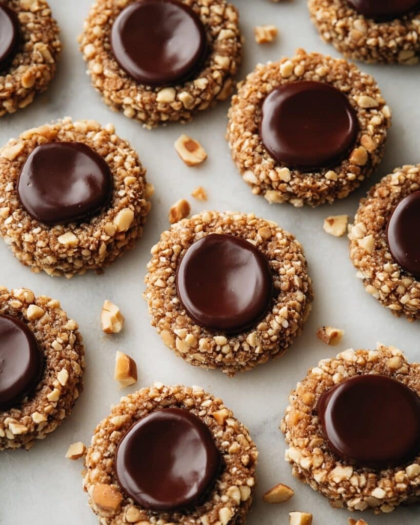 Chocolate Hazelnut Thumbprint Cookies Recipe
