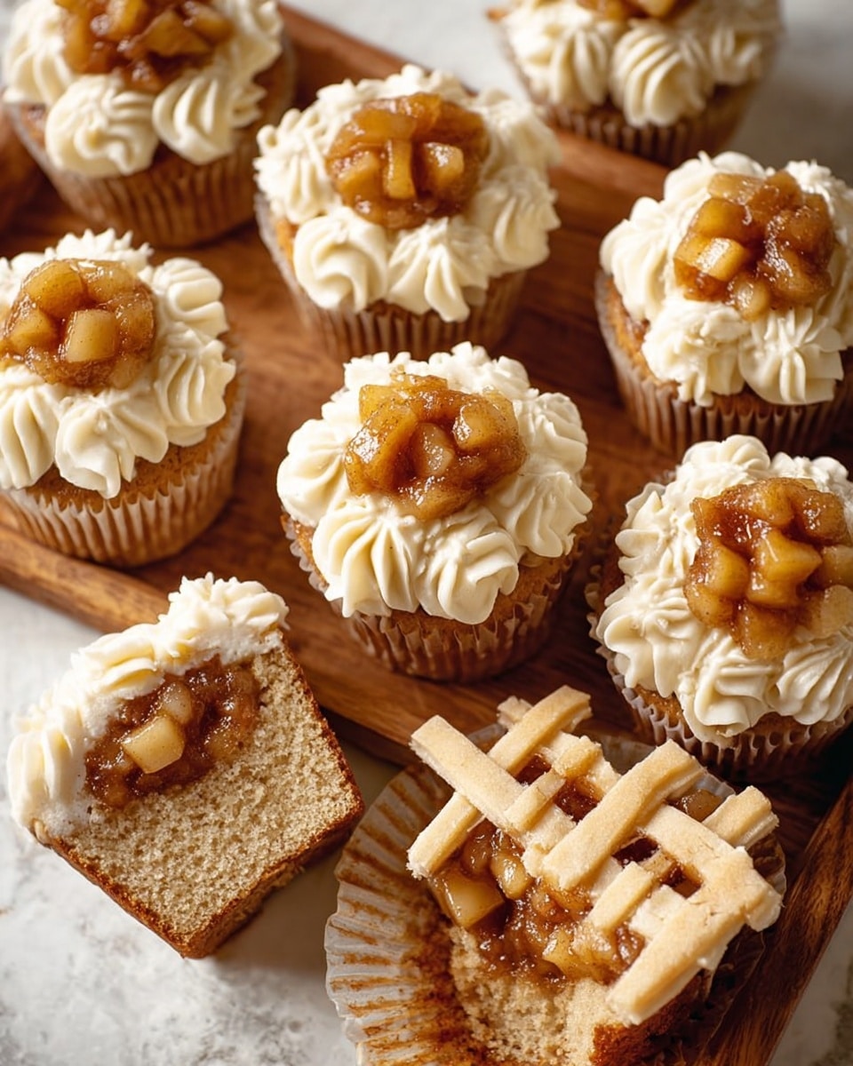 Apple Pie Cupcakes with Cinnamon Cream Cheese Frosting Recipe