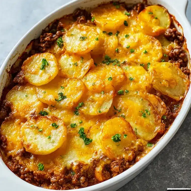 Hobo Casserole with Ground Beef & Potatoes Recipe