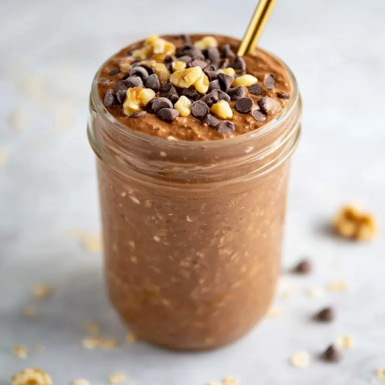 Brownie Batter Overnight Oats Recipe