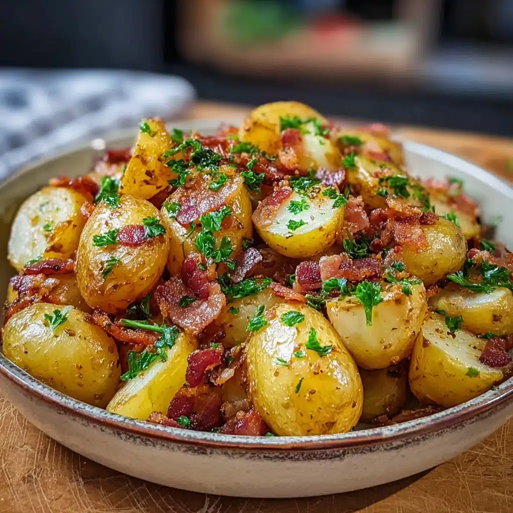Crispy Bacon Honey Roasted Potatoes Recipe - Recipe Image