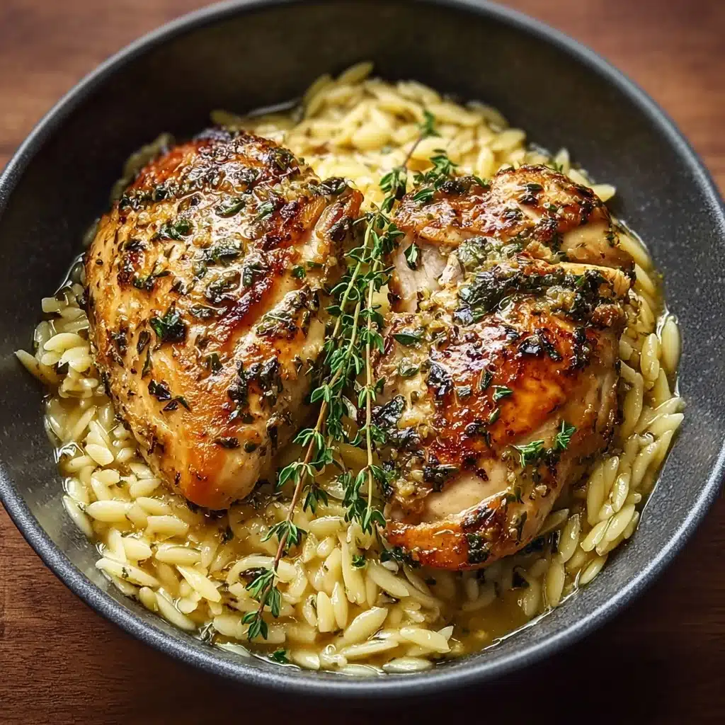 Slow Cooker Parmesan Herb Chicken & Orzo Recipe - Recipe Image