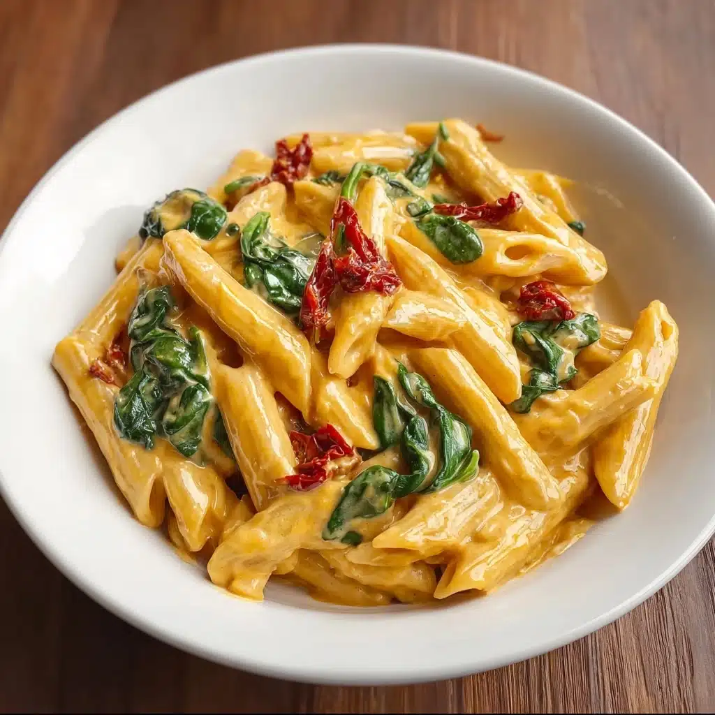 One-Pot Spinach Tomato Pasta Recipe - Recipe Image