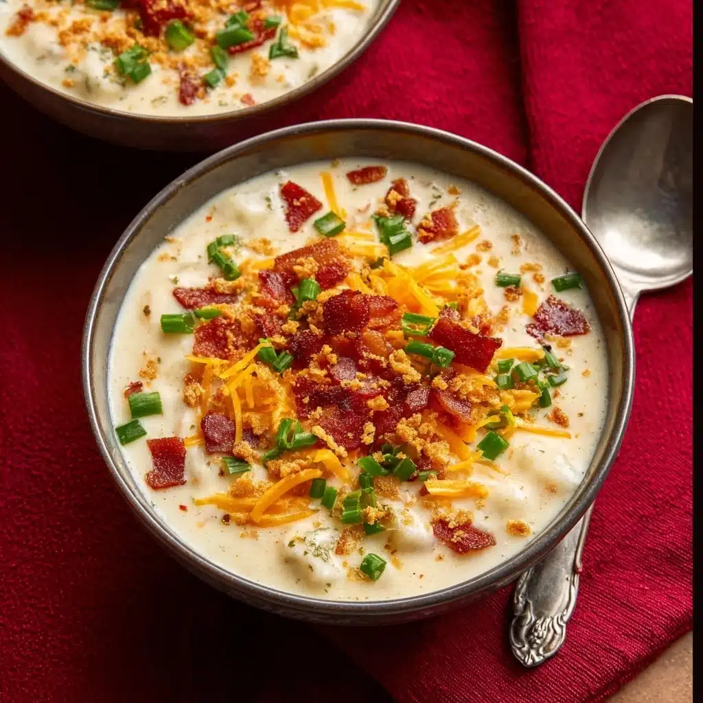 Comforting Loaded Baked Potato Soup Recipe - Recipe Image