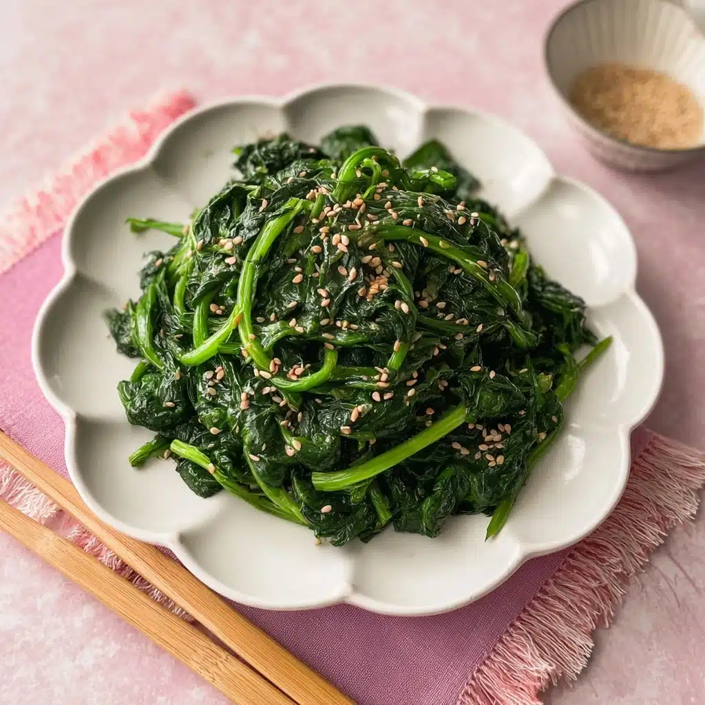 Korean Spinach Side Dish (Sigeumchi Namul) Recipe - Recipe Image