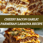 Parmesan Garlic Bacon Cheeseburger Lasagna Recipe