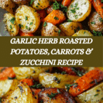 Garlic Herb Roasted Potatoes, Carrots, and Zucchini Recipe