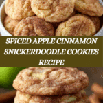 Spiced Apple Cinnamon Snickerdoodle Cookies Recipe