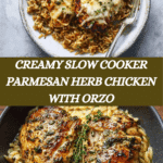 Slow Cooker Parmesan Herb Chicken & Orzo Recipe