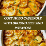 Hobo Casserole with Ground Beef & Potatoes Recipe