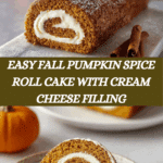 Fall Pumpkin Spice Roll Cake Recipe