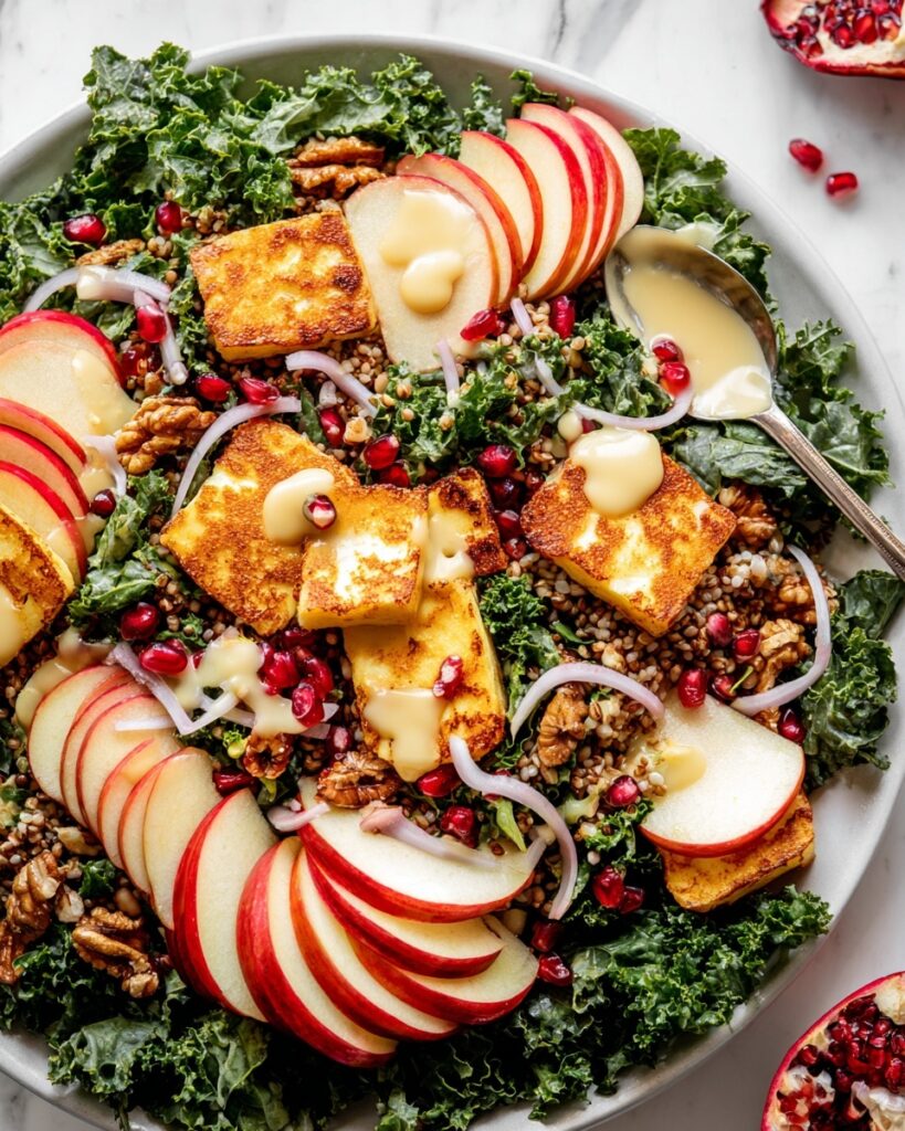 Honeycrisp and Halloumi Salad Recipe