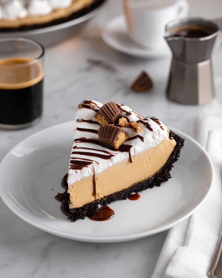 Easy No-Bake Peanut Butter Pie with Chocolate Oreo Crust Recipe
