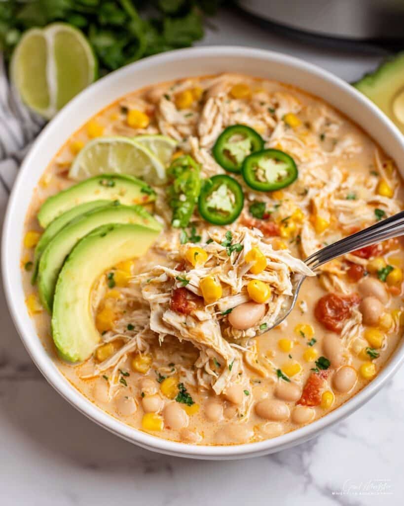 Slow Cooker White Chicken Chili Recipe