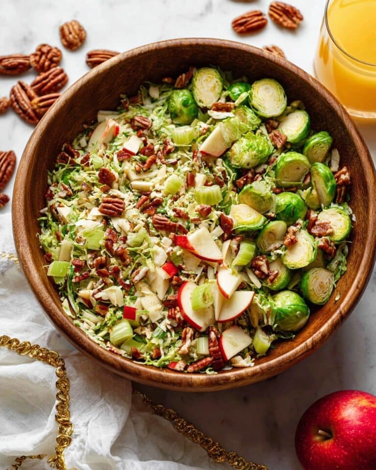 Brussels Salad with Pear and Pecans Recipe