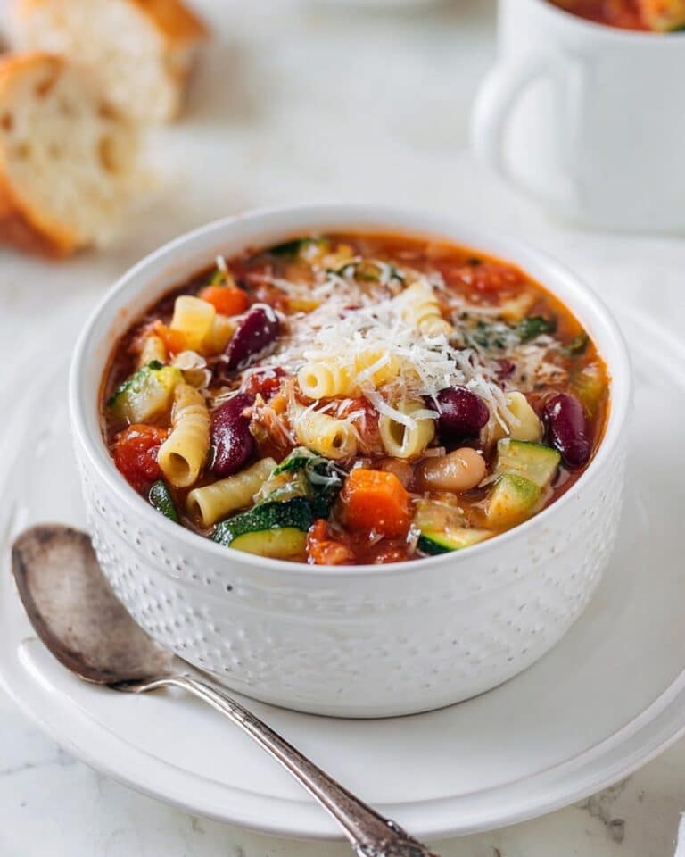 Homemade Minestrone Soup {Slow Cooker} Recipe